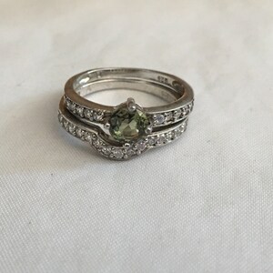 Montana  Sapphire  Sterling Silver Wedding Ring (CRS 107) and FREE SHIPPING