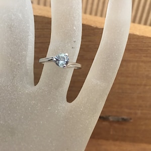 Montana Sapphire Blue Sterling Silver Ring (SR 170) and FREE SHIPPING