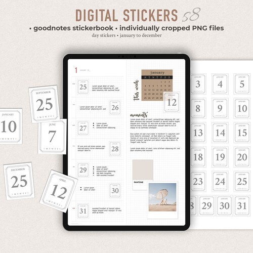 Digital Planner Stickers Goodnotes Stickers Everyday Sticker Etsy
