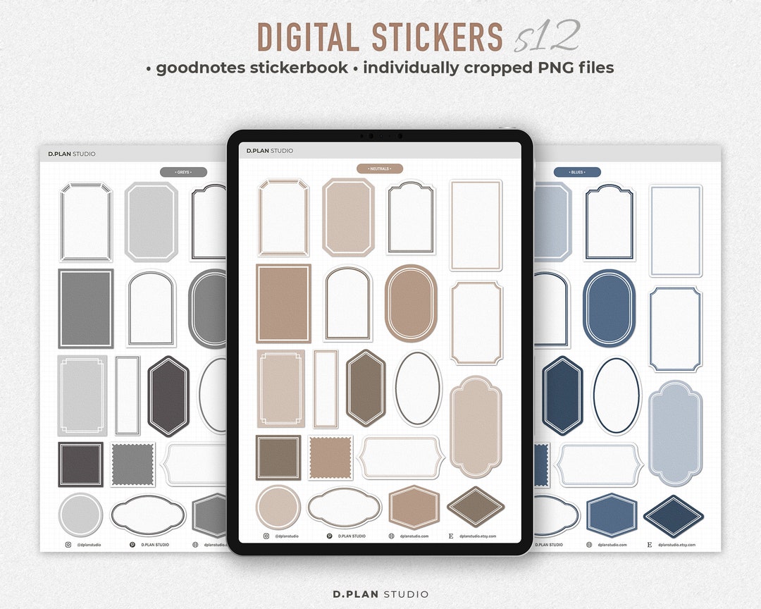 Digital Stickers | Goodnotes Stickerbook - Etsy
