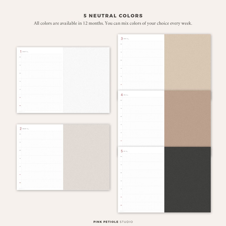 Undated Weekly Planner For Organizing Tasks And Goals – Notebooks & Honey