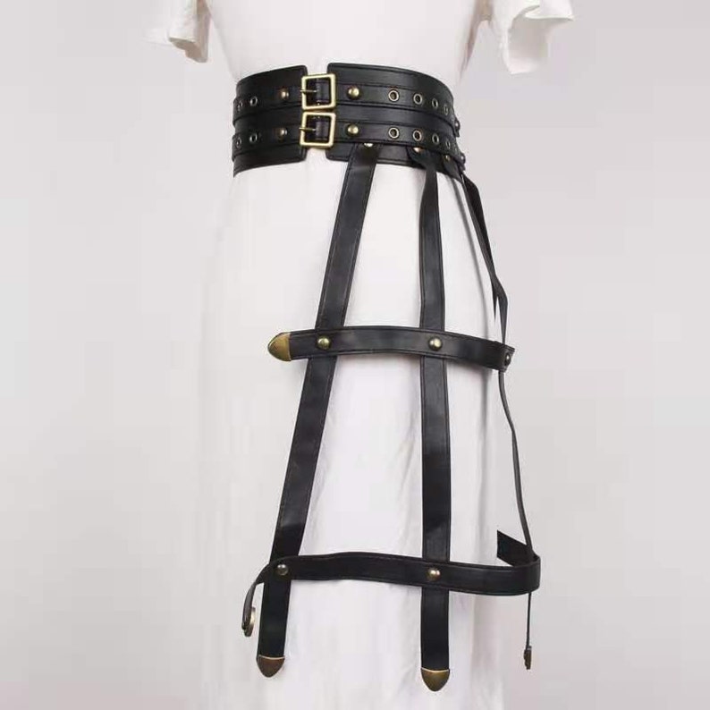 waistband,dress decoration,rock pu belt pu leather tassel belt cool belt,waist accessories leather dress,black leather belt,punk belt
