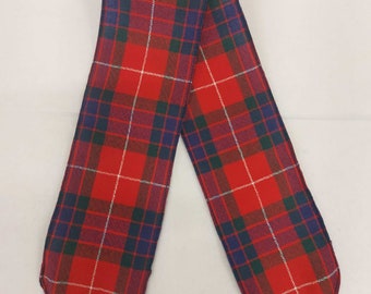 Ruban de mariage tartan FRASER RED MODERN