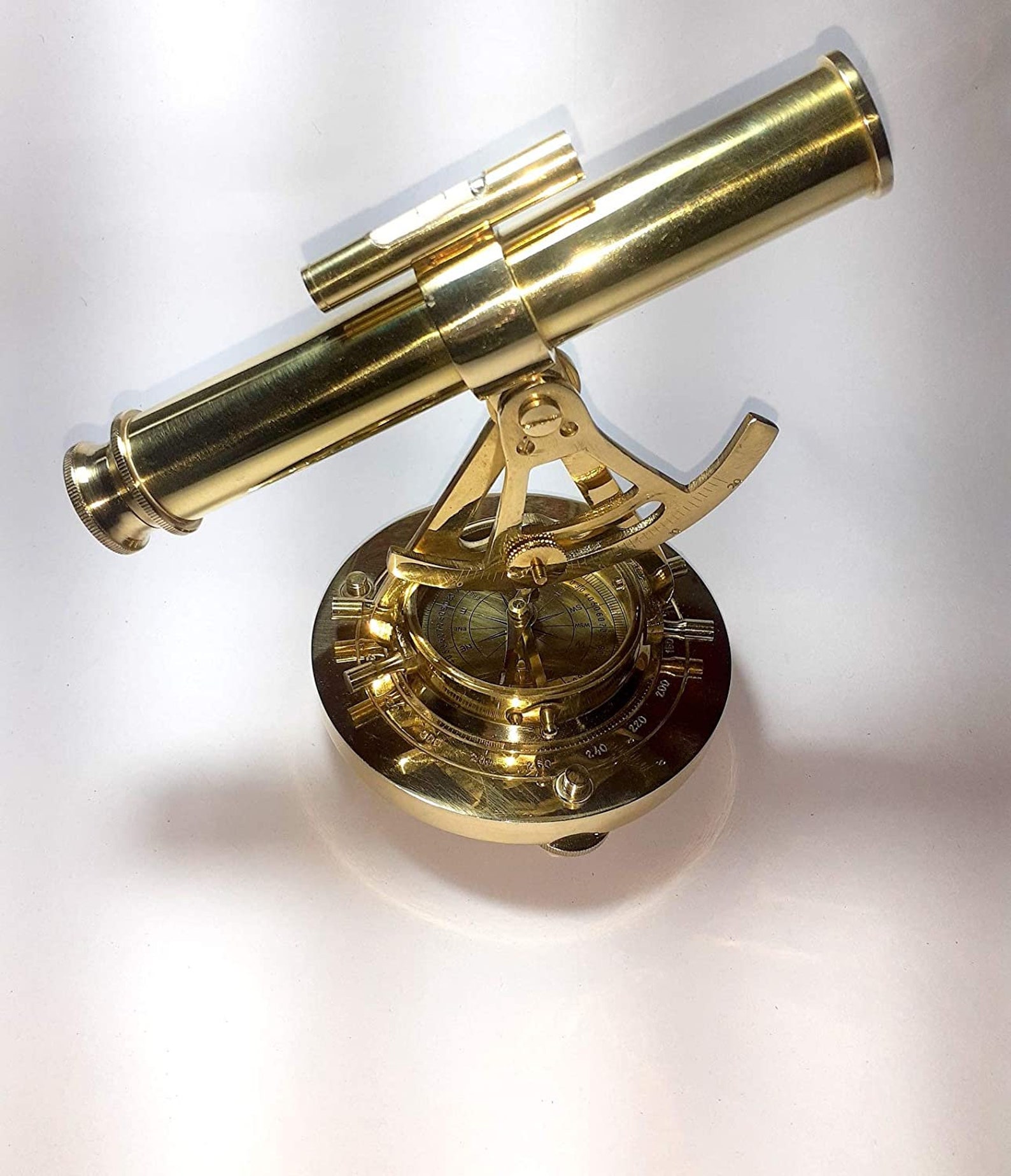 8 Brass ALIDATE Telescope Compass With Base Compass 8 INCH Etsy