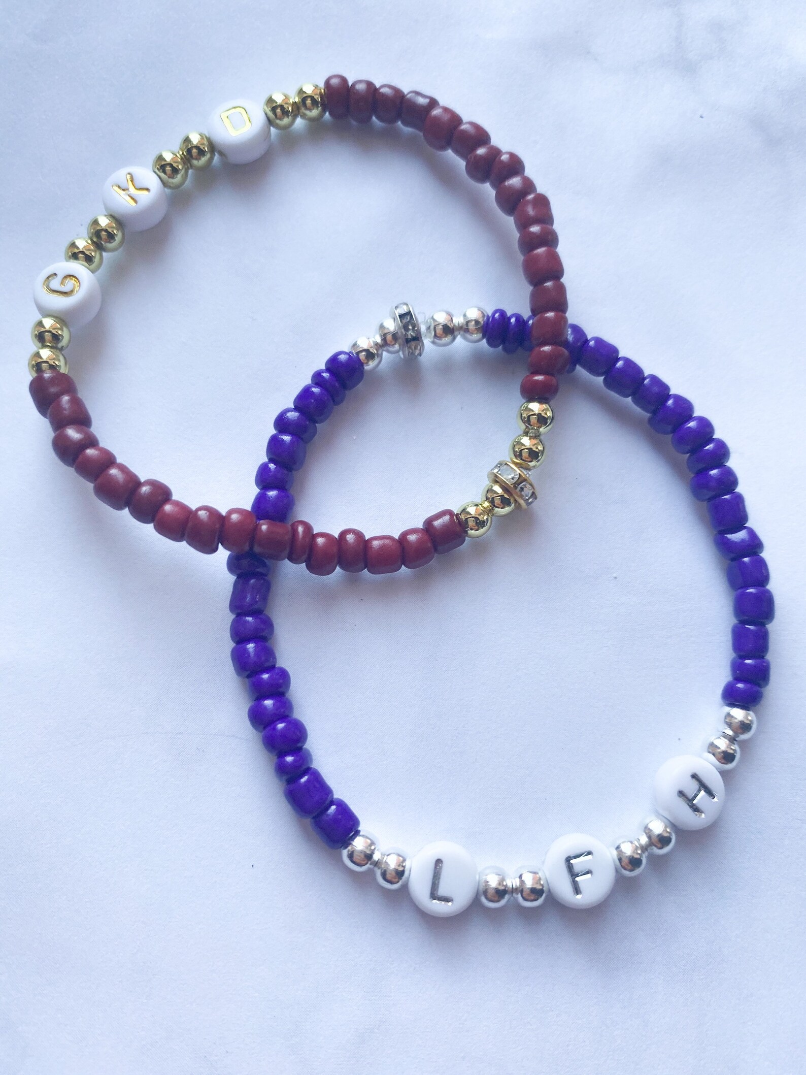 SINGLE COLOUR Personalised Bracelet Name Bracelet Bespoke Etsy