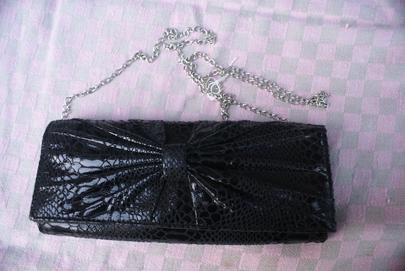 shiney black clutch bijou Brigitte - image 1