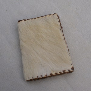 Cartera vintage de piel de vacuno plegable hecha a mano