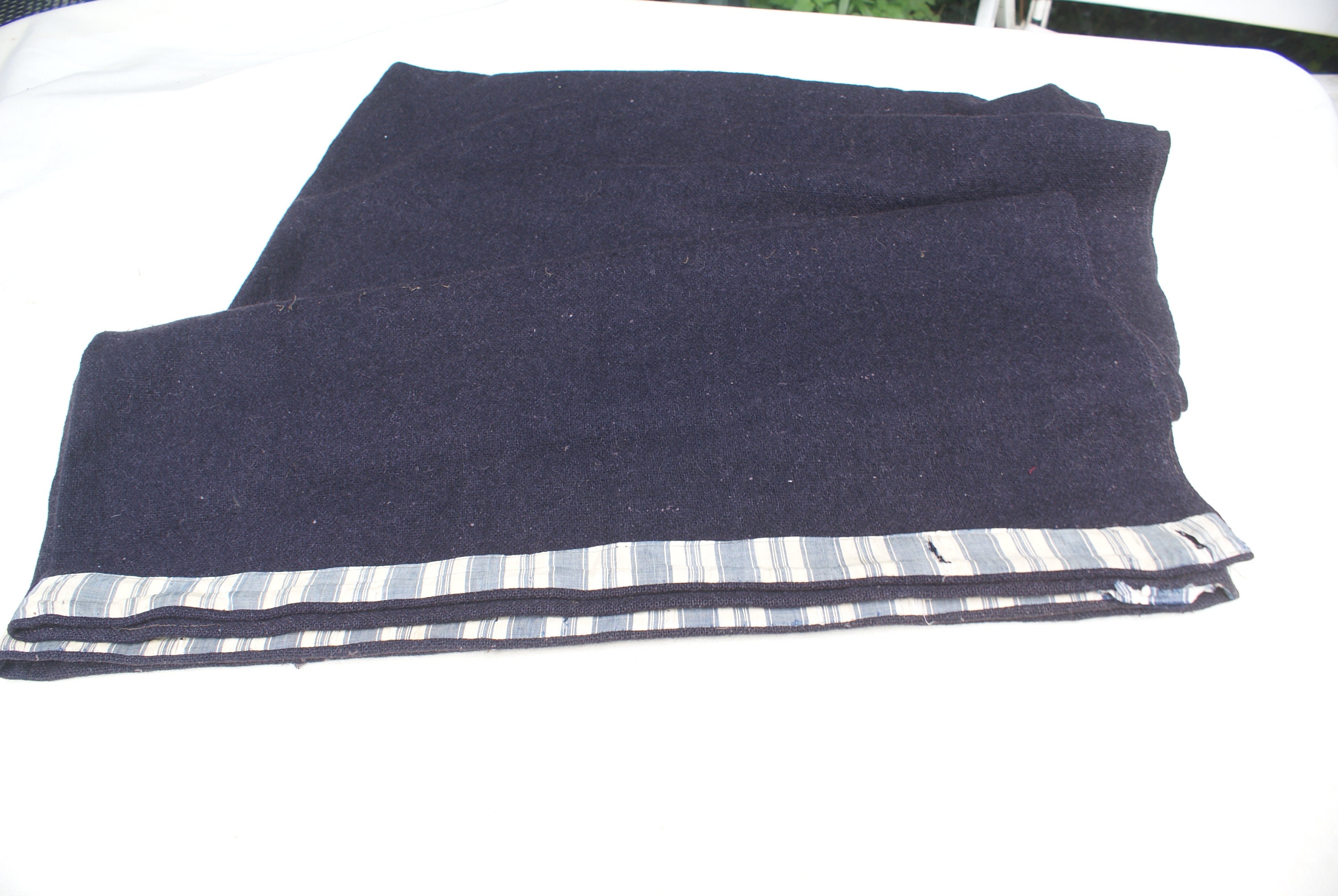 Rare Antique Solid Black Dutch Wool Blanket, Throw Etsy