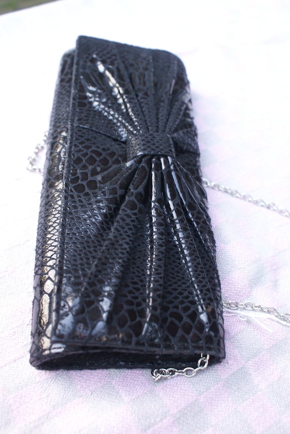 shiney black clutch bijou Brigitte - image 3