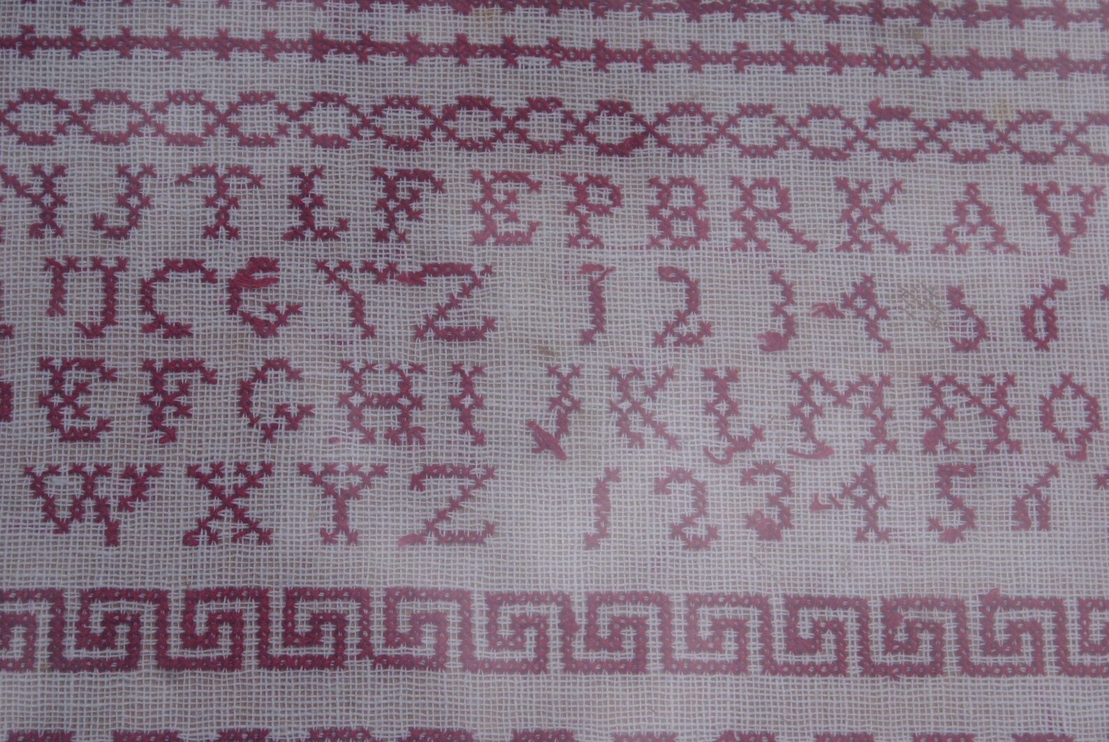 Antique Framed, Authentic Alphabet Sampler, Dutch, 1917, Redwork. - Etsy