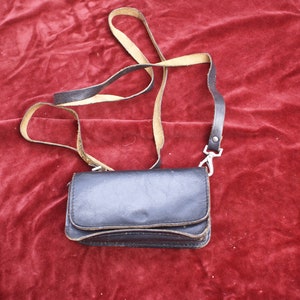 Kleine süße Vintage Leder Cross Over Geldbörse, Brieftasche Tasche