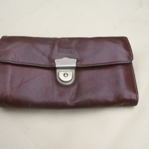 Vintage Guard Portemonnaie aus echtem Leder, größere Geldbörse