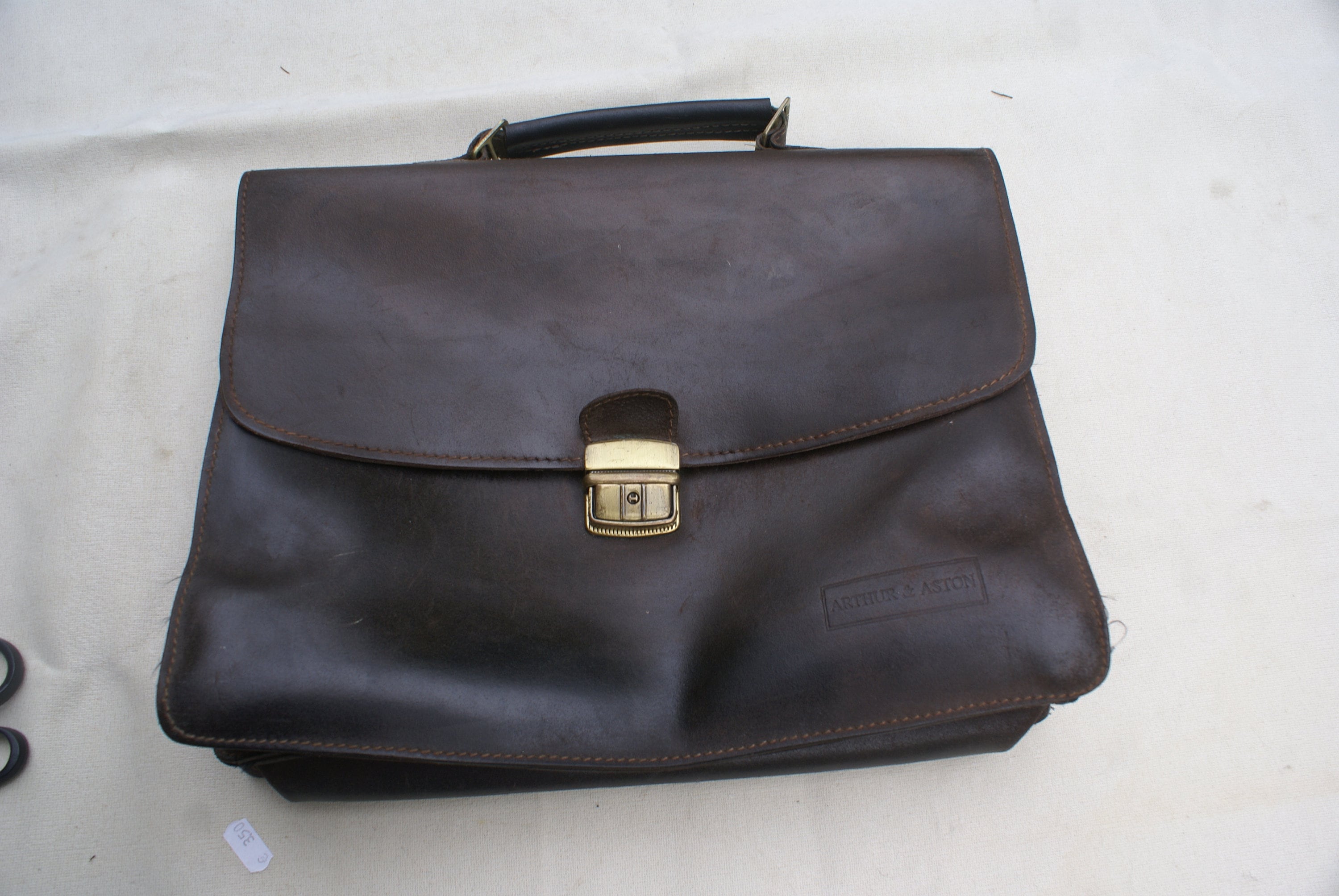 新品タグ付き アーサーu0026アストン ビジネスバッグ ショルダー付き ソメスサドル SOMES SADDLE 2WAY レザー ビジネスバッグ