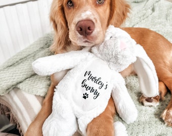 Dog Easter Gift, Personalised Pet Toy, Dog Toy, Pet Gifts, Bunny Toy, Soft Dog Toy, New Pet Gift, New Puppy Gift, Dog Gift, Plush Dog Toy