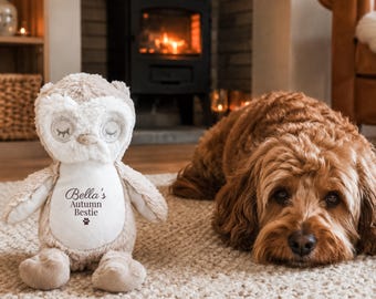 Personalised Dog Autumn Toy: Halloween Dog Gift