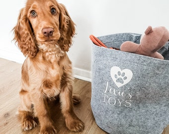 Pet Storage Basket, Pet Gift, Pet Storage Trug, Personalised Dog Toy Basket, Dog Storage Basket, Pet Gift, Dog Gift, Cat Toy Storage