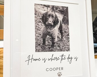 Personalised Dog Print, Dog Photo Print, Dog Portrait, Dog Lover Gift, Custom Pet Portrait, Personalised Pet Print, Dog Quote, Pet Portrait