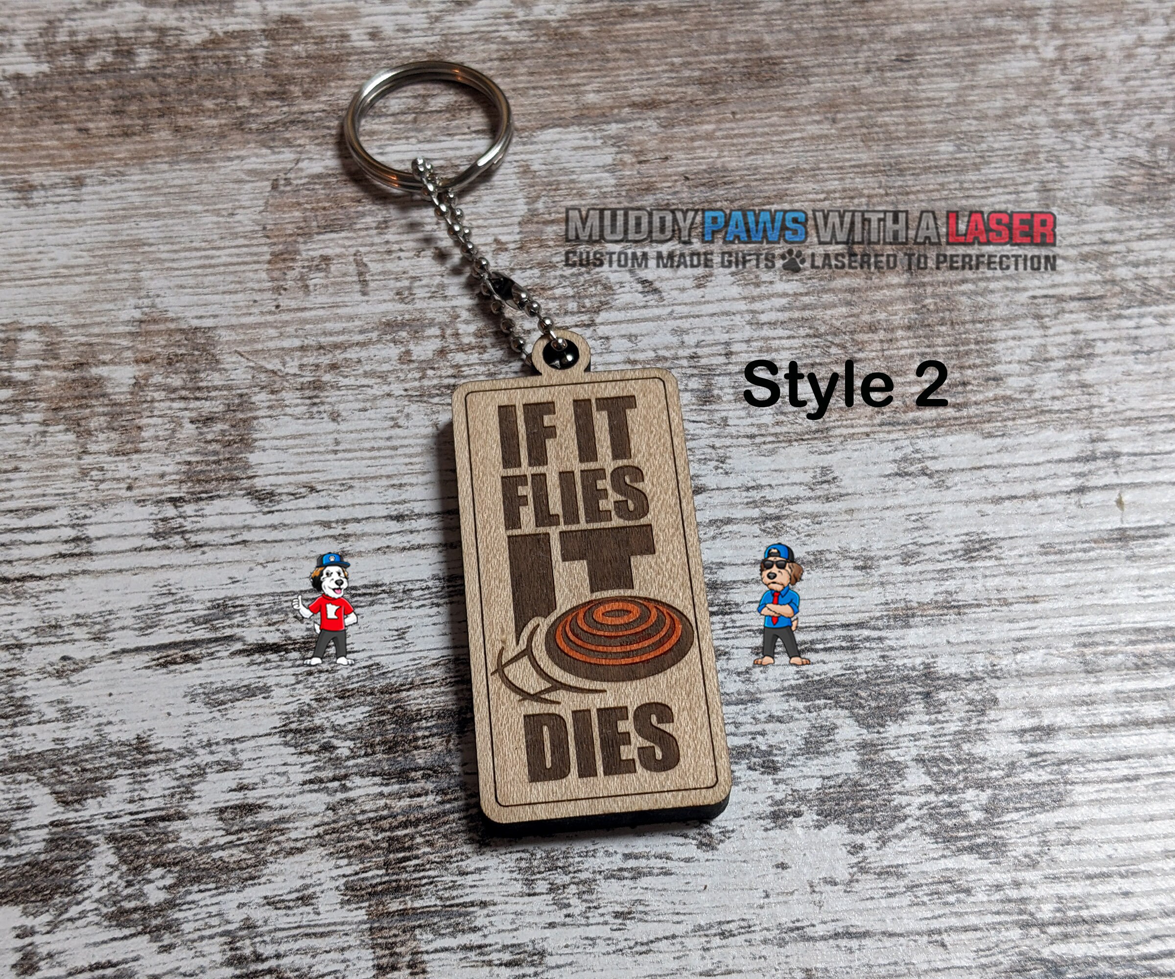 If It Flies It Dies Trapshooting Skeet Clay Keychain - Sporting Shot ...