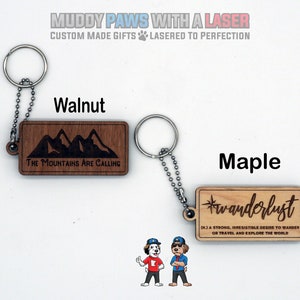 Adventure Themed Wood Keychains for the Camper, RV, Cabin, 2nd Home ...