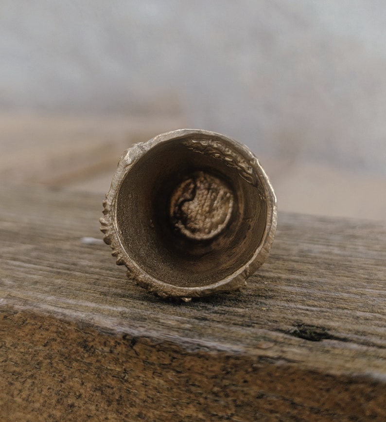 Thimble Eagle Miniature figure collectible brass Bronze metal Sewing gifts for quilters Sewing Tools
