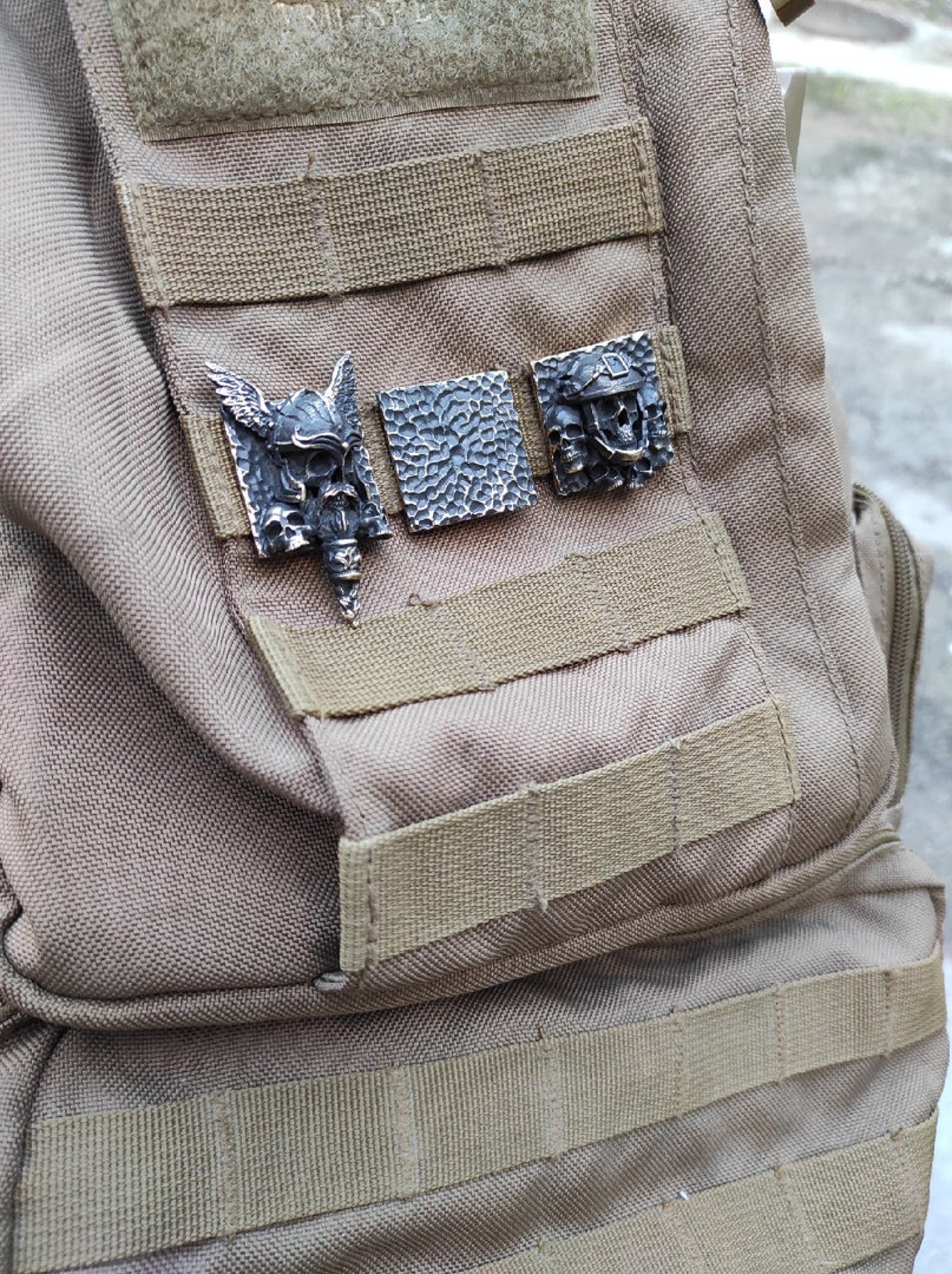 Origin Molle Clip Skulls Brass Bronze 3D XL Accessories Etsy