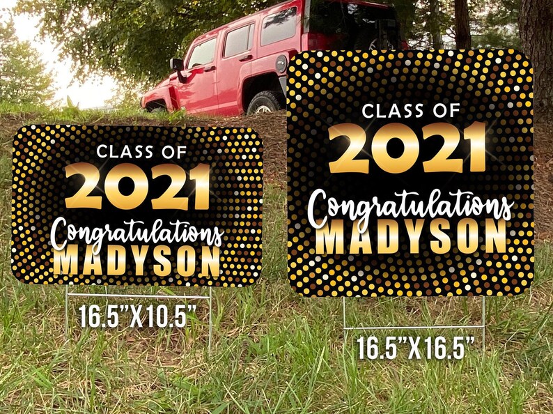 YARD SIGNS Graduation Lawn Decor Lawn Signs Etsy