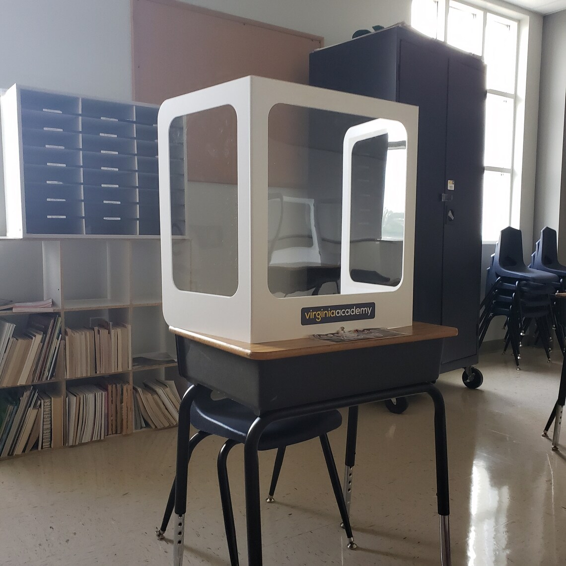 Bulk 20 PVC Student Desk Shields Clear Polycarbonate Window Etsy