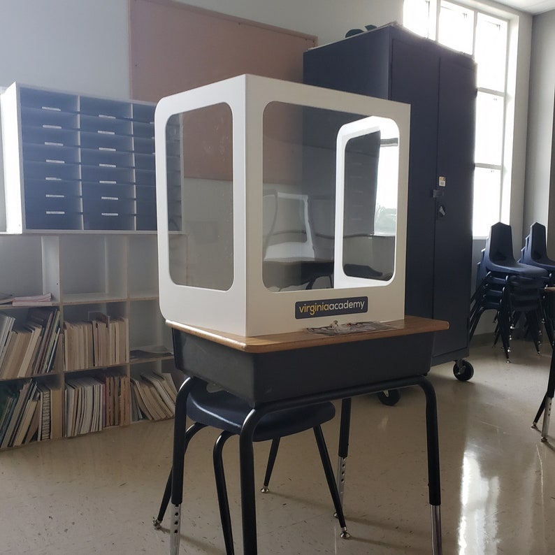 Bulk 20 PVC Student Desk Shields Clear Polycarbonate Window Etsy