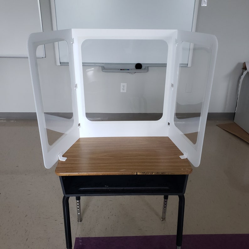 Bulk 20 Corrugated Plastic Student Desk Shields Clear Etsy