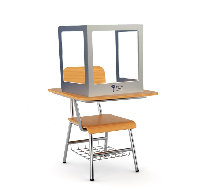 Bulk 20 PVC Student Desk Shields Clear Polycarbonate Window Etsy