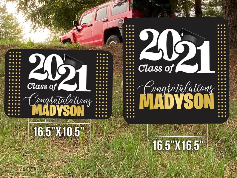 YARD SIGNS Graduation Lawn Decor Lawn Signs Etsy