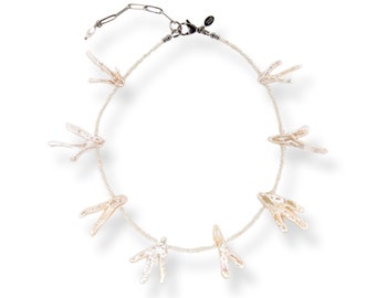 Barokke parelketting • Choker met zoetwaterparelstatement • Sirene, #CNS111