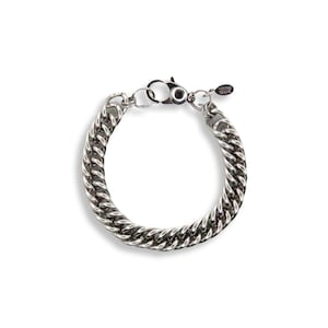 Chunky Curb Chain Bracelet • Large Chain Bracelet • Stainless Steel Bracelet Chain • Interlocking Chain Bracelet • Demi, #BD3333