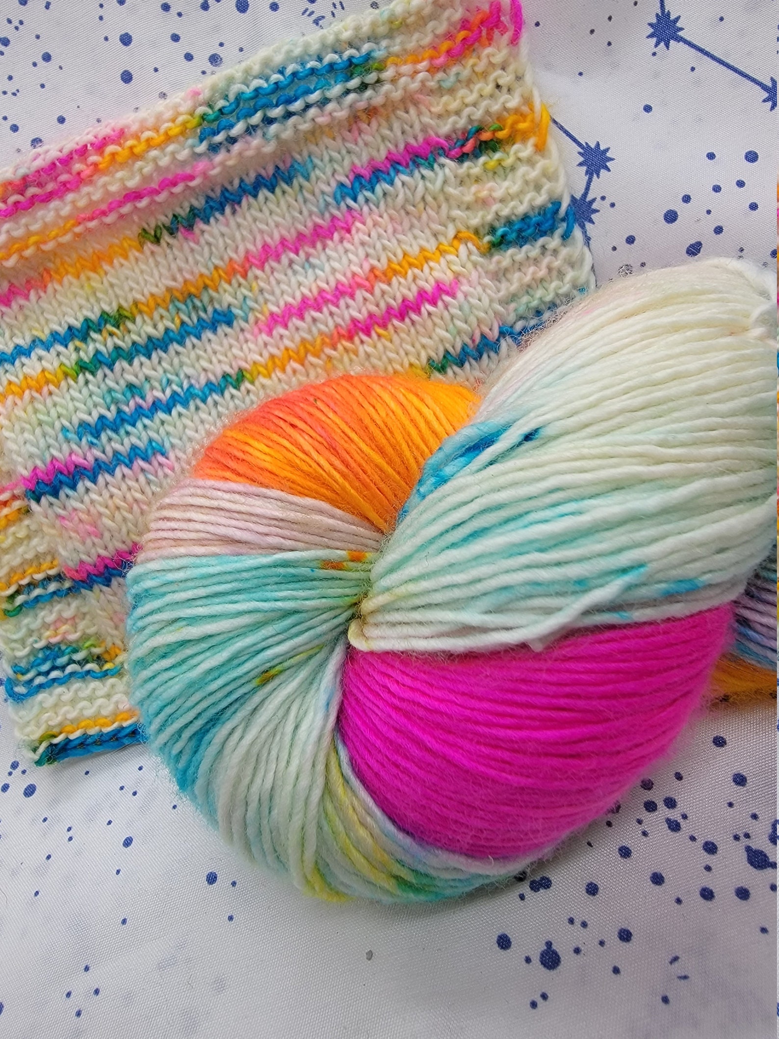 Pansexual Pride Indie Dyed Yarn | Etsy