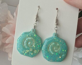 Customizable Handmade Dangle Earrings l AC Fossil l Clip On/Gauged Ear Options