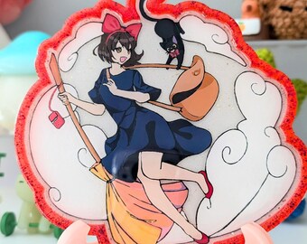 Anime-Inspired Handmade Hand-Painted Resin Trinket Tray – Jewelry Dish & Display Art