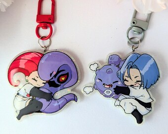 Handmade Resin Charm l Chibi Characters l Hand Painted | Accessory for Bags Keys