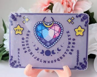 Witchy Handmade Hand-Painted Resin Trinket Tray – Spooky Jewelry Dish & Display Art