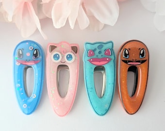 Handmade Resin Hair Clip | Anime/Gamer Hair Accessory | Strong grip Barrette | Gift for Her