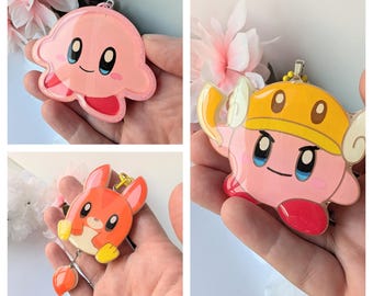 Handmade Resin Charm l Chibi Characters l Gamer Accessory for Bags Keys