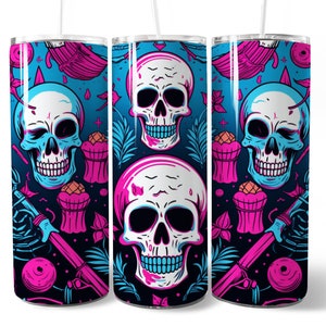 Halloween Tumbler Wrap Sublimation for 20oz Skinny Straight Tumbler Digital Download, Halloween Design Digital Prints Spooky Season PNG