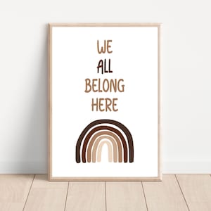 Equality Poster Diversity Counselor Decor Wall Art School Classroom Decor Inclusive Social Worker Equality Safe Space Office Posters