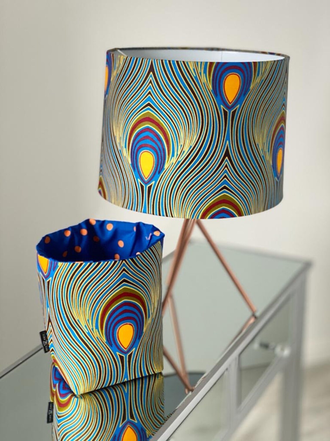 Peacock feather lampshade Etsy