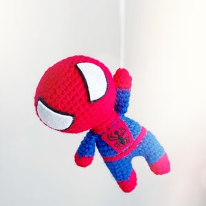 Spider superhero man Crochet PATTERN ONLY Instant DOWNLOAD! Crochet pdf Amigurumi super hero Comics plush toy doll geeky boys gift birthday