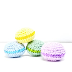 Macarons Crochet Pattern! PATTERN ONLY! PDF download Amigurumi Beginner Easy Simple Basic How to Tutorial Desserts Treats Food Macaron