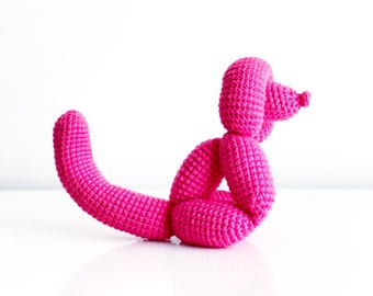 Monkey Balloon Animal Crochet PATTERN ONLY Instant DOWNLOAD! Amigurumi, balloon animal crochet pattern