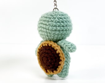 Turtle Keychain Crochet Pattern! PATTERN ONLY! PDF download Amigurumi Beginner Easy How to Mini Miniature Keyring Key Chain Ring