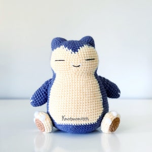 Snore Monster Crochet PATTERN ONLY pdf DOWNLOAD! Amigurumi Crochet Patterns Beginner Easy Simple Basic Monster knotmonster Toy Plush shiny