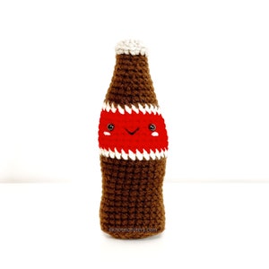 Soda Cola Bottle Crochet Pattern! PATTERN ONLY! PDF download Amigurumi Beginner Easy Basic Simple Kawaii How to Tutorial Cute Fast Food