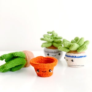 12 Crochet Potted Plant Patterns EBOOK PDF KnotMonsters Amigurumi Crochet Patterns Beginner Easy Simple Basic Tree Succulent Bonsai Pot image 2